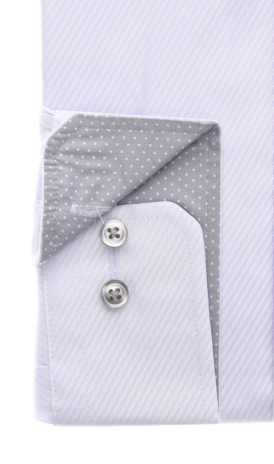 ボタンダウンワイシャツ【OEKO-TEX】 パープル 首周り:39cm,裄丈:82cm