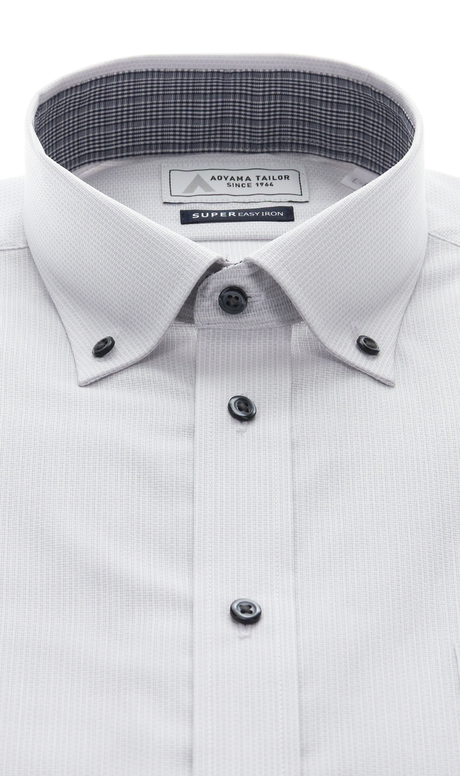 ボタンダウンワイシャツ【OEKO-TEX】 グレー 首周り:37cm,裄丈:78cm