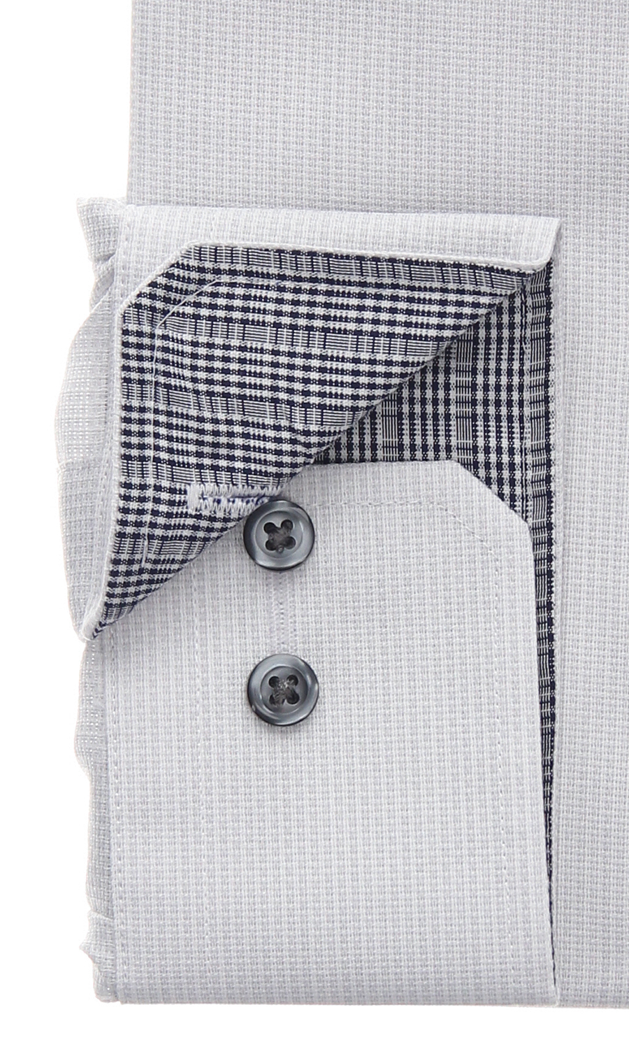 ボタンダウンワイシャツ【OEKO-TEX】 グレー 首周り:37cm,裄丈:78cm