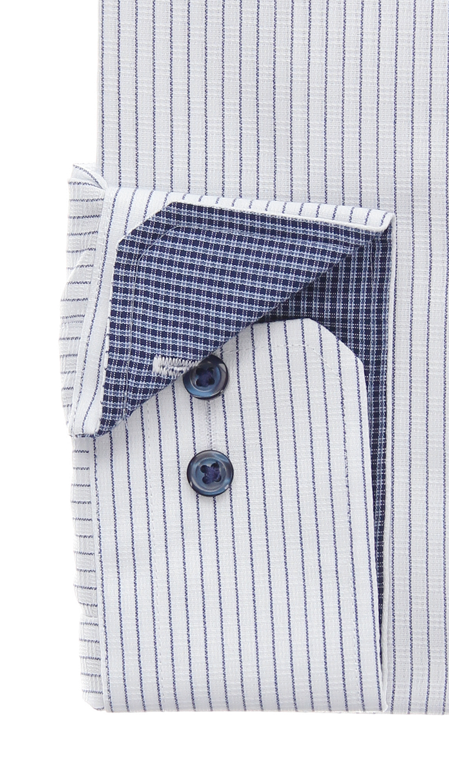 ワイドカラーワイシャツ【OEKO-TEX】 ネイビー 首周り:37cm,裄丈:78cm