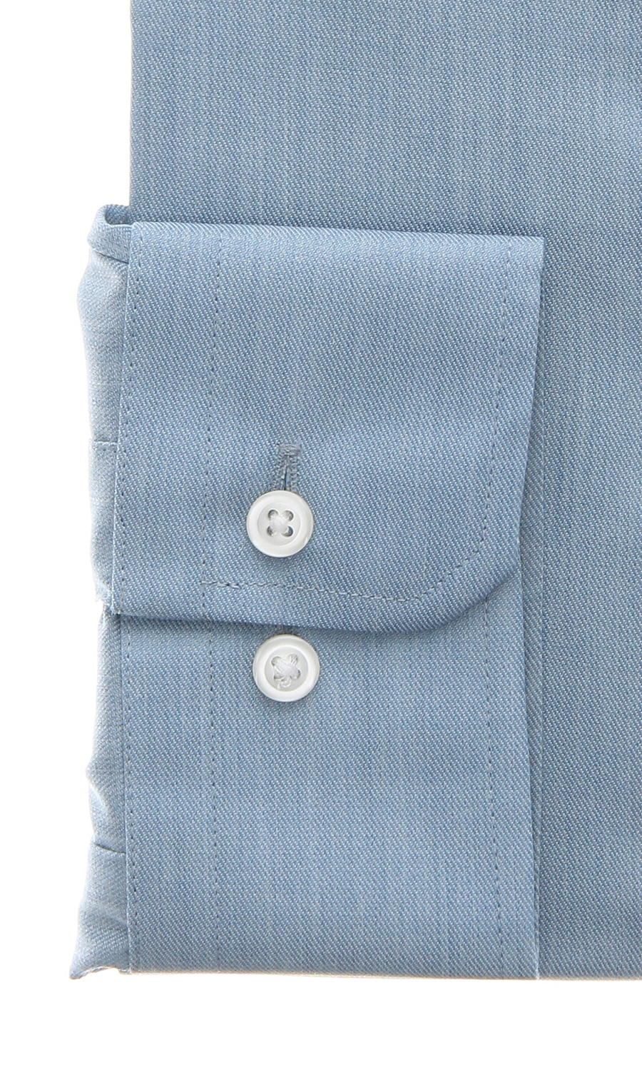 ワイドカラーワイシャツ【NON IRON】【OEKO-TEX】 ブルー 首周り:37cm,裄丈:78cm