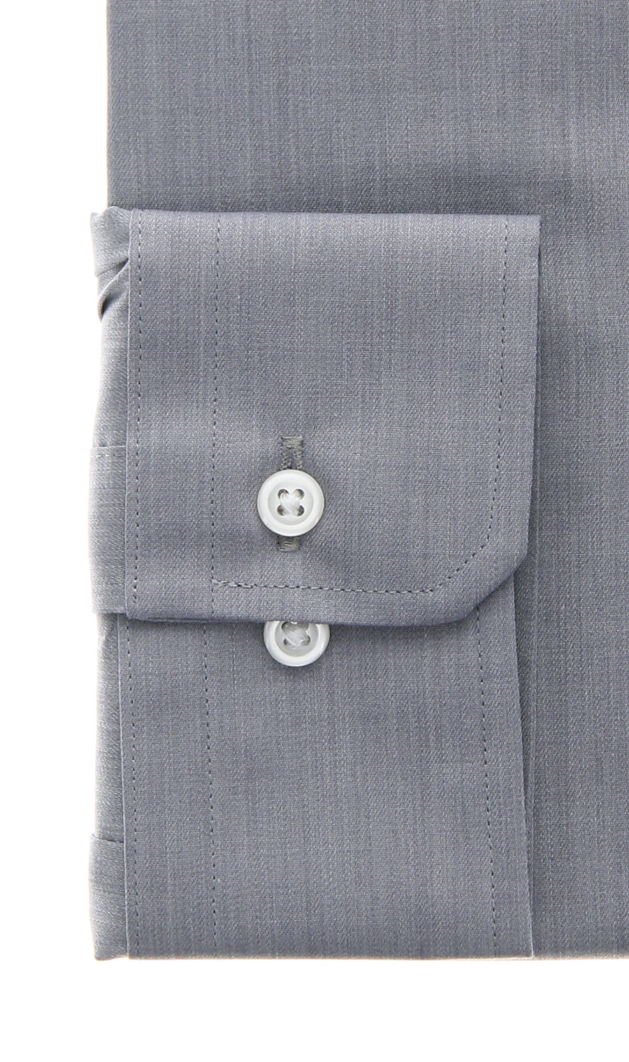 ワイドカラーワイシャツ【NON IRON】【OEKO-TEX】 グレー 首周り:37cm,裄丈:78cm