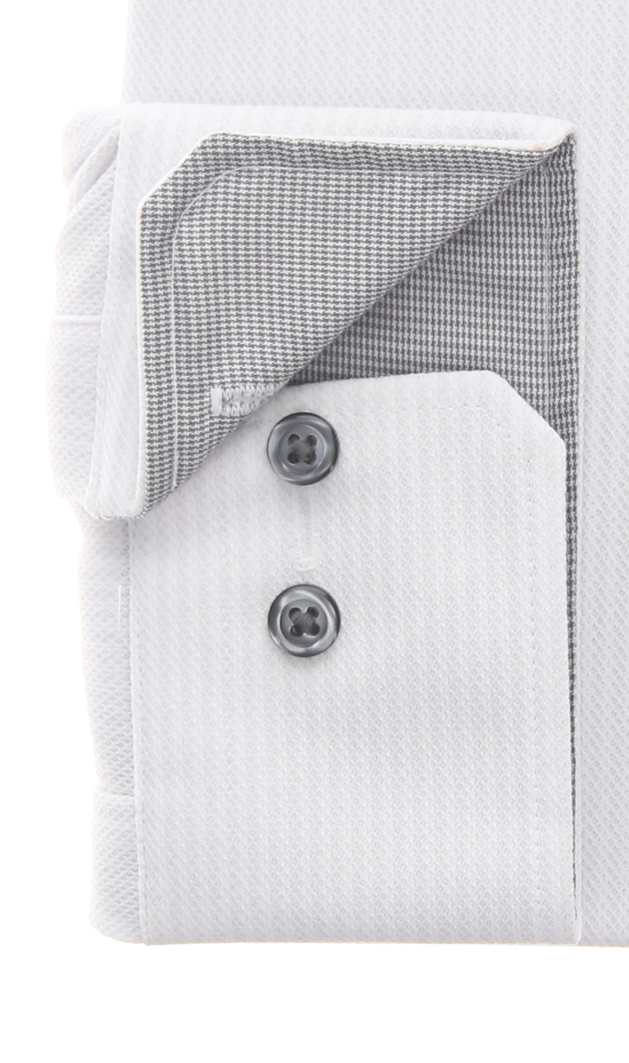 ワイドカラーワイシャツ【NON IRONTECH】【#すごシャツ】 グレー 首周り:37cm,裄丈:78cm