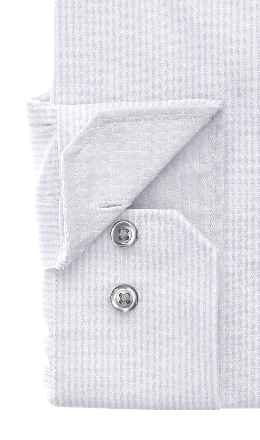 レギュラーカラーワイシャツ【スモール】 ライトグレー 首周り:37cm,裄丈:74cm