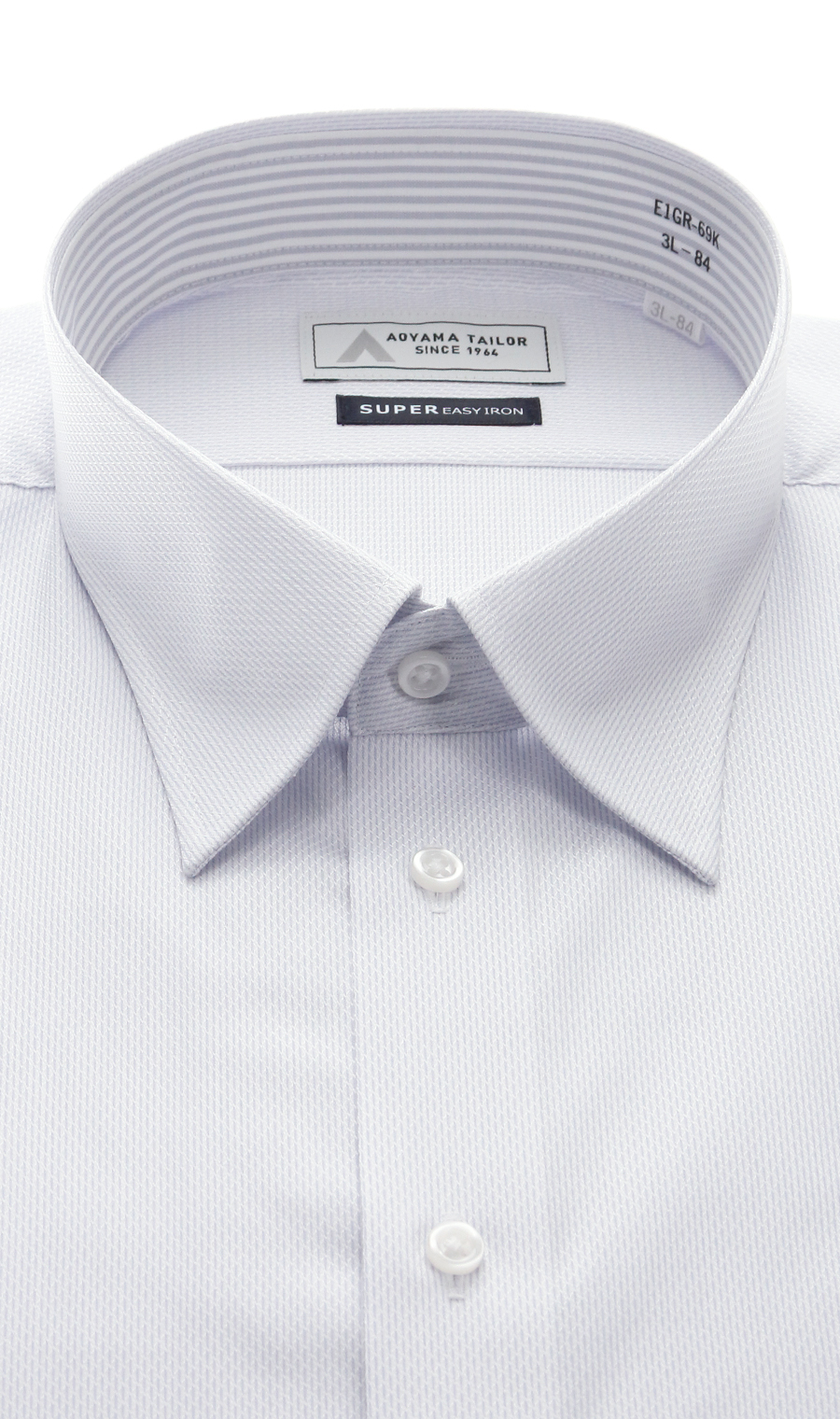 レギュラーカラーワイシャツ【キング&トール】 ブルー 首周り:45cm,裄丈:80cm