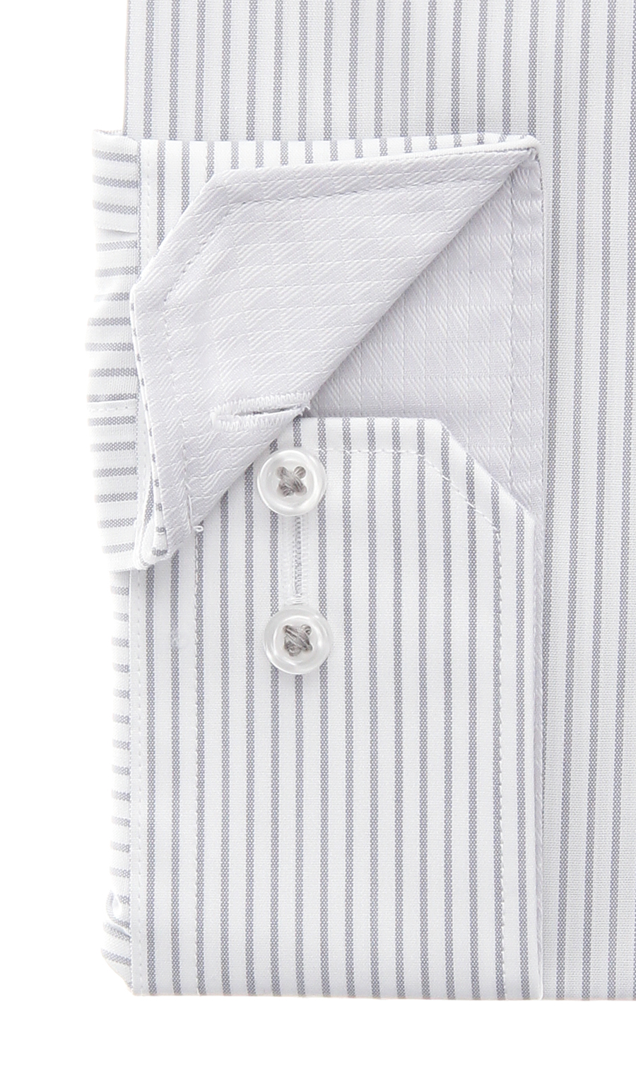 レギュラーカラーワイシャツ【キング&トール】 グレー 首周り:45cm,裄丈:80cm