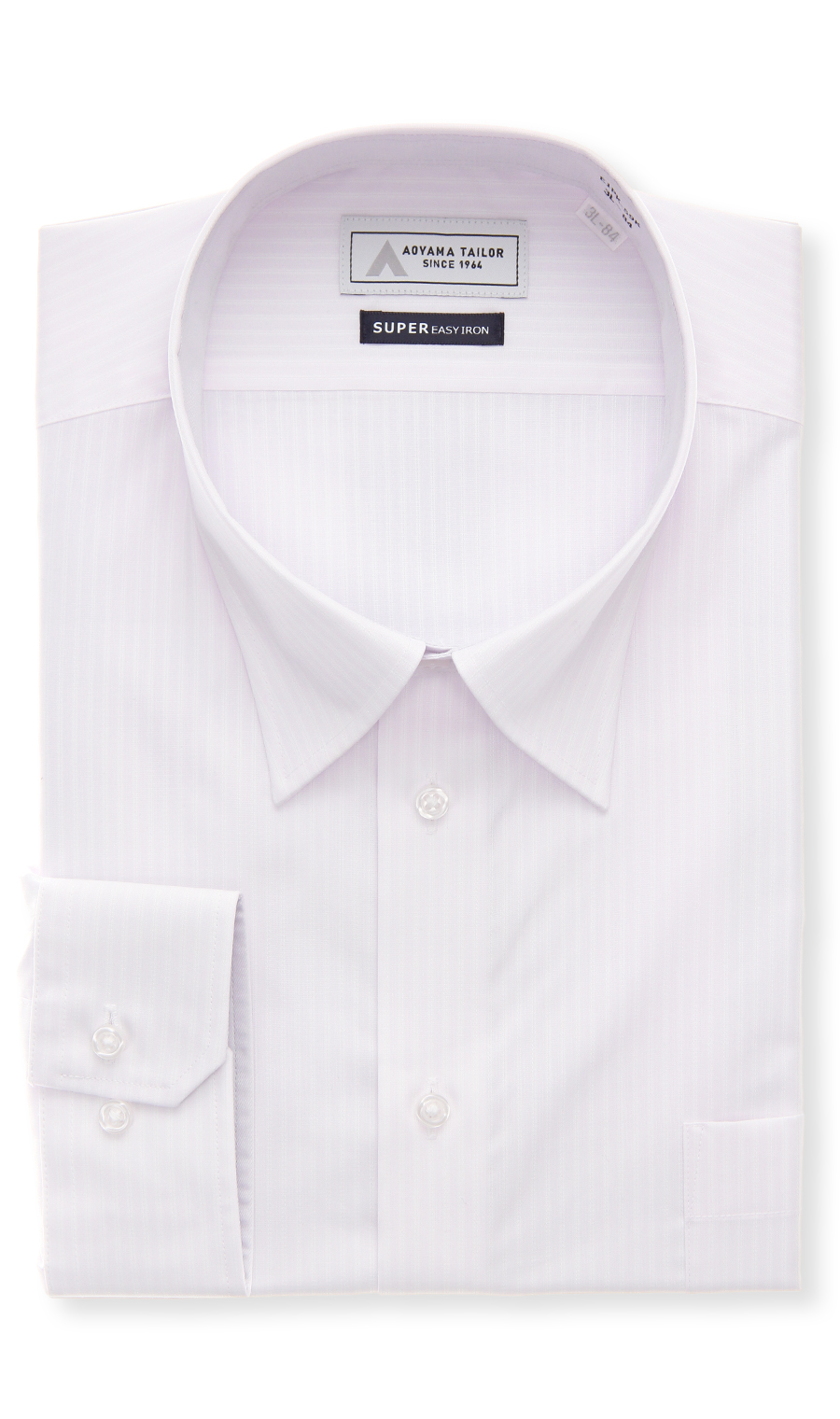 レギュラーカラーワイシャツ【キング&トール】 ピンク 首周り:45cm,裄丈:80cm