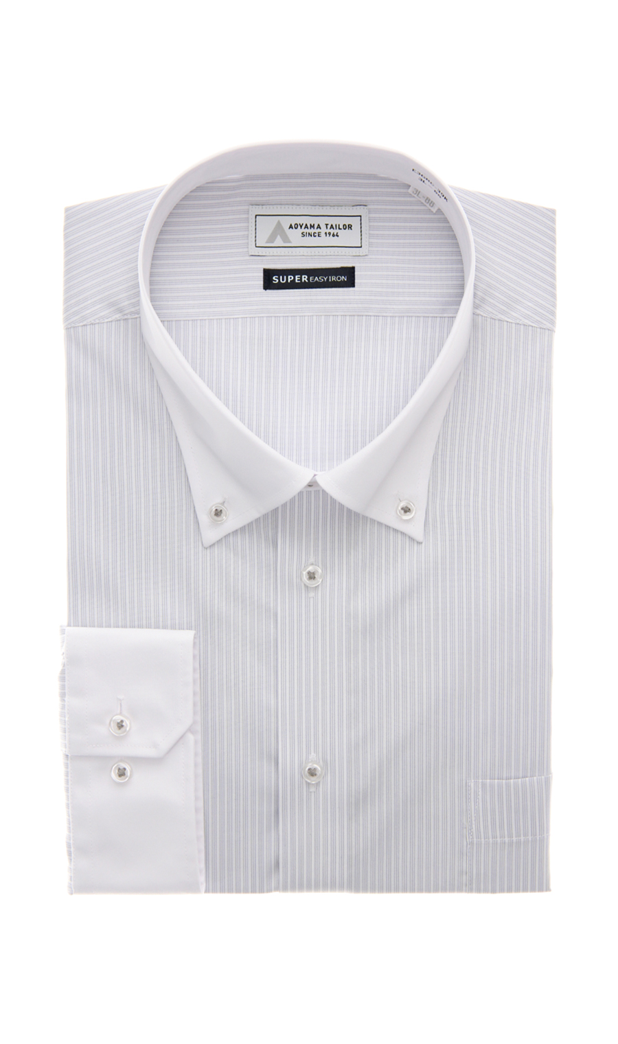 クレリックワイシャツ【キング&トール】 グレー 首周り:45cm,裄丈:88cm