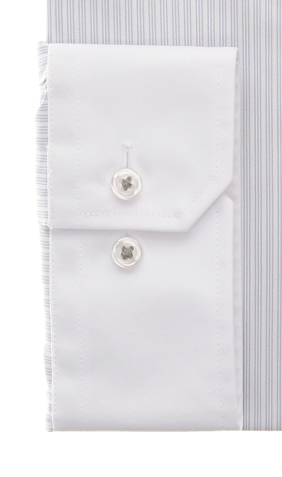 クレリックワイシャツ【キング&トール】 グレー 首周り:45cm,裄丈:88cm