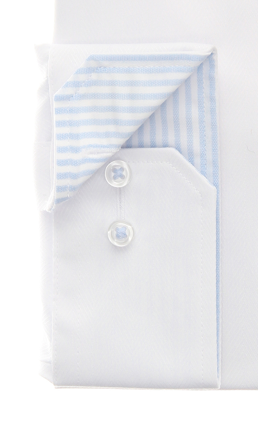 ボタンダウンワイシャツ【キング&トール】 ホワイト 首周り:45cm,裄丈:88cm