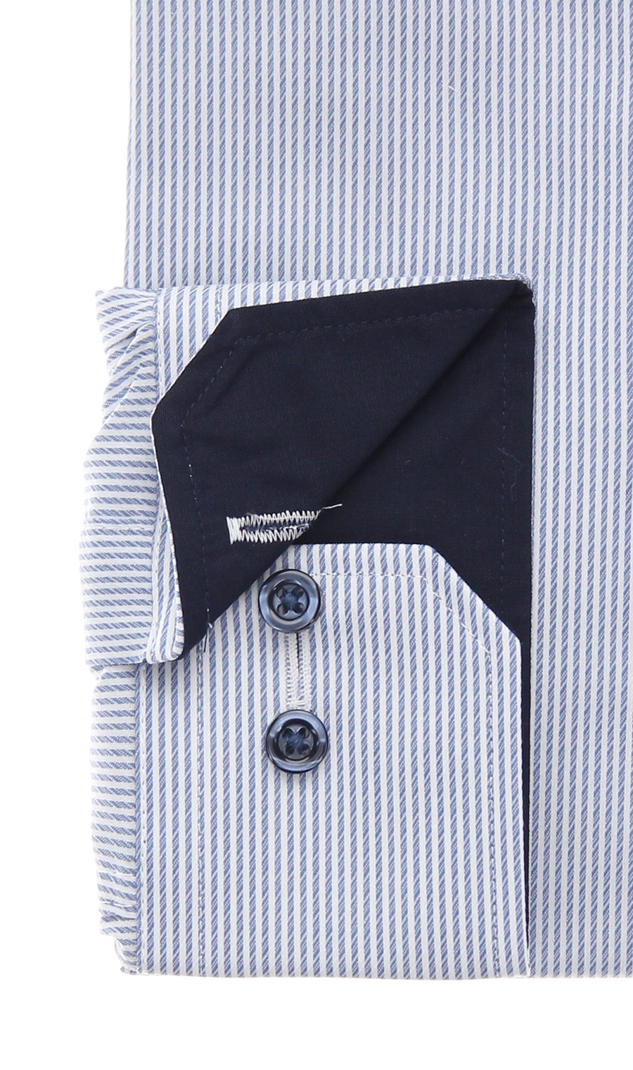 ボタンダウンワイシャツ【NON IRONTECH】【＃すごシャツ】【TioTio PREMIUM】 ネイビー 首周り:37cm,裄丈:78cm