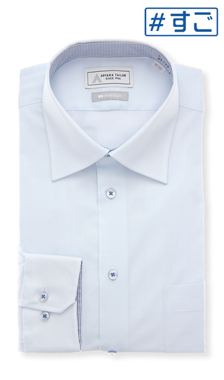 ワイドカラーワイシャツ【NON IRONTECH】【＃すごシャツ】【TioTio PREMIUM】