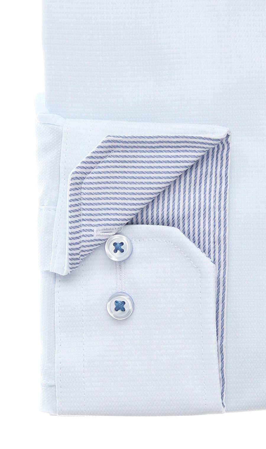 ワイドカラーワイシャツ【NON IRONTECH】【＃すごシャツ】【TioTio PREMIUM】 ブルー 首周り:37cm,裄丈:78cm