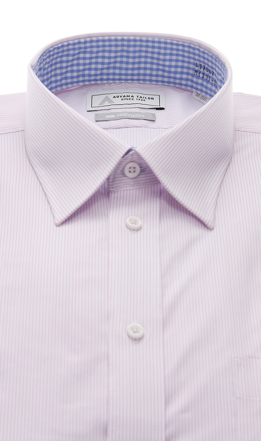 レギュラーカラーワイシャツ【NON IRONTECH】【＃すごシャツ】【TioTio PREMIUM】 ピンク 首周り:37cm,裄丈:78cm