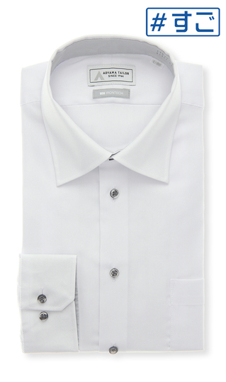 ワイドカラーワイシャツ【NON IRONTECH】【#すごシャツ】【TioTio PREMIUM】
