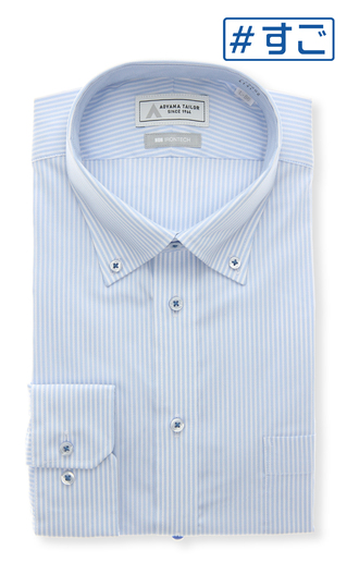 ボタンダウンワイシャツ【NON IRONTECH】【#すごシャツ】【TioTio PREMIUM】