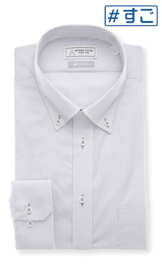 ボタンダウンワイシャツ【NON IRONTECH】【#すごシャツ】【TioTio PREMIUM】