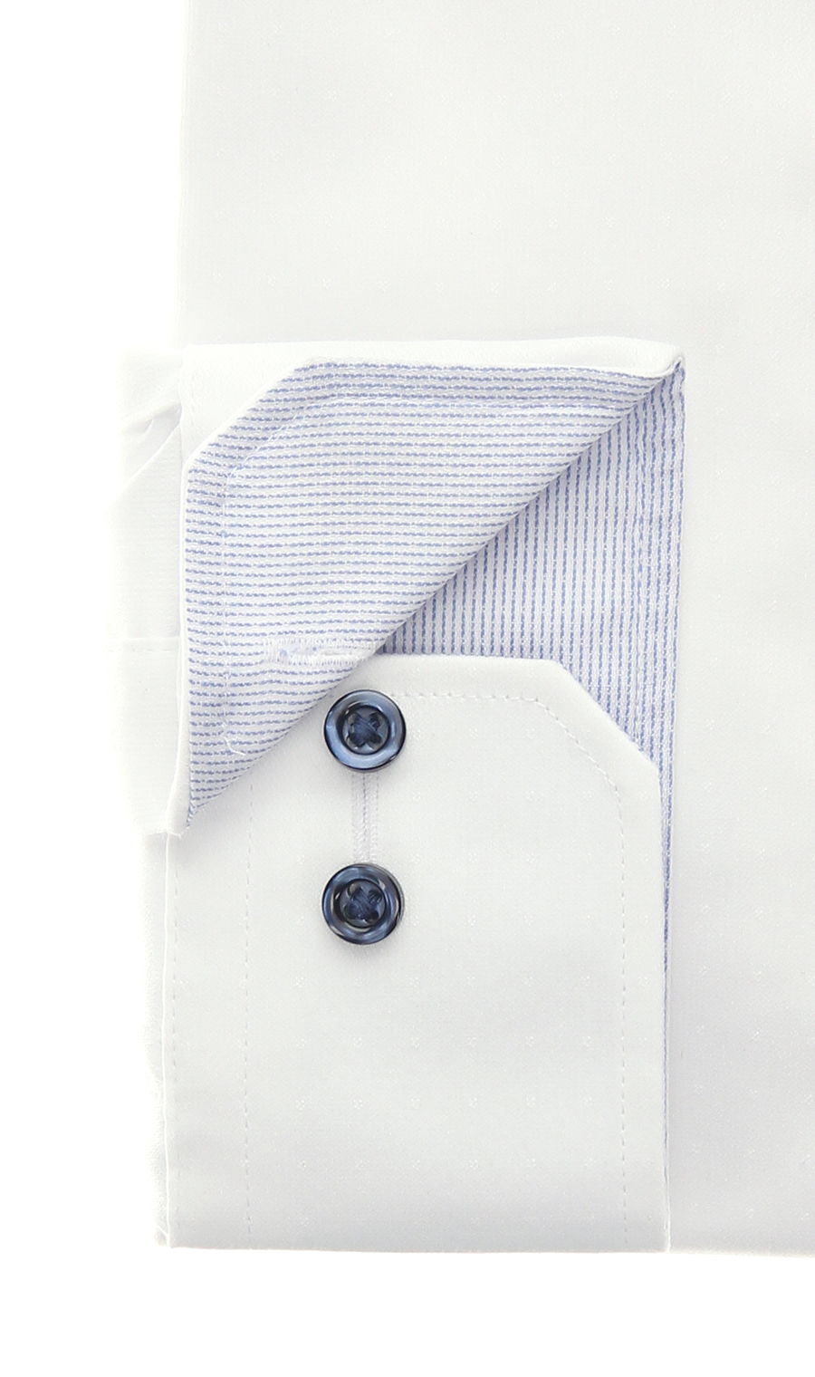 レギュラーカラーワイシャツ【OEKO-TEX】 ホワイト 首周り:37cm,裄丈:78cm