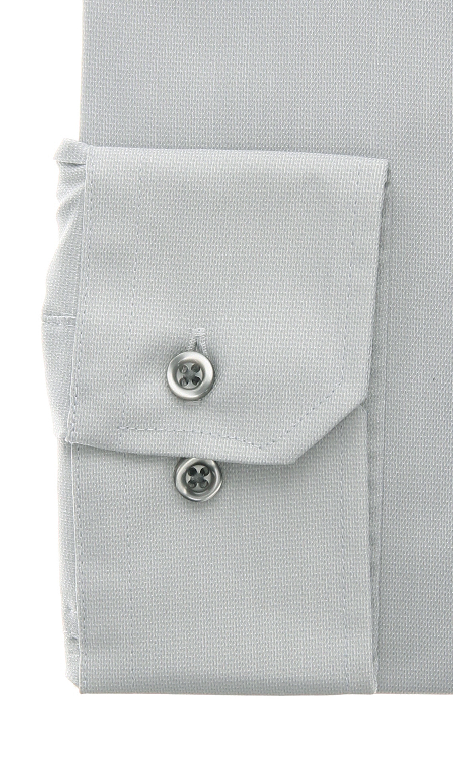 ボタンダウンワイシャツ【OEKO-TEX】 グレー 首周り:37cm,裄丈:78cm