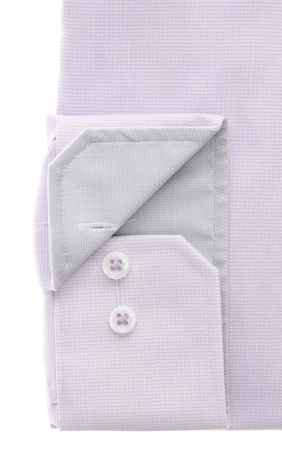 レギュラーカラーワイシャツ【OEKO-TEX】 パープル 首周り:37cm,裄丈:78cm