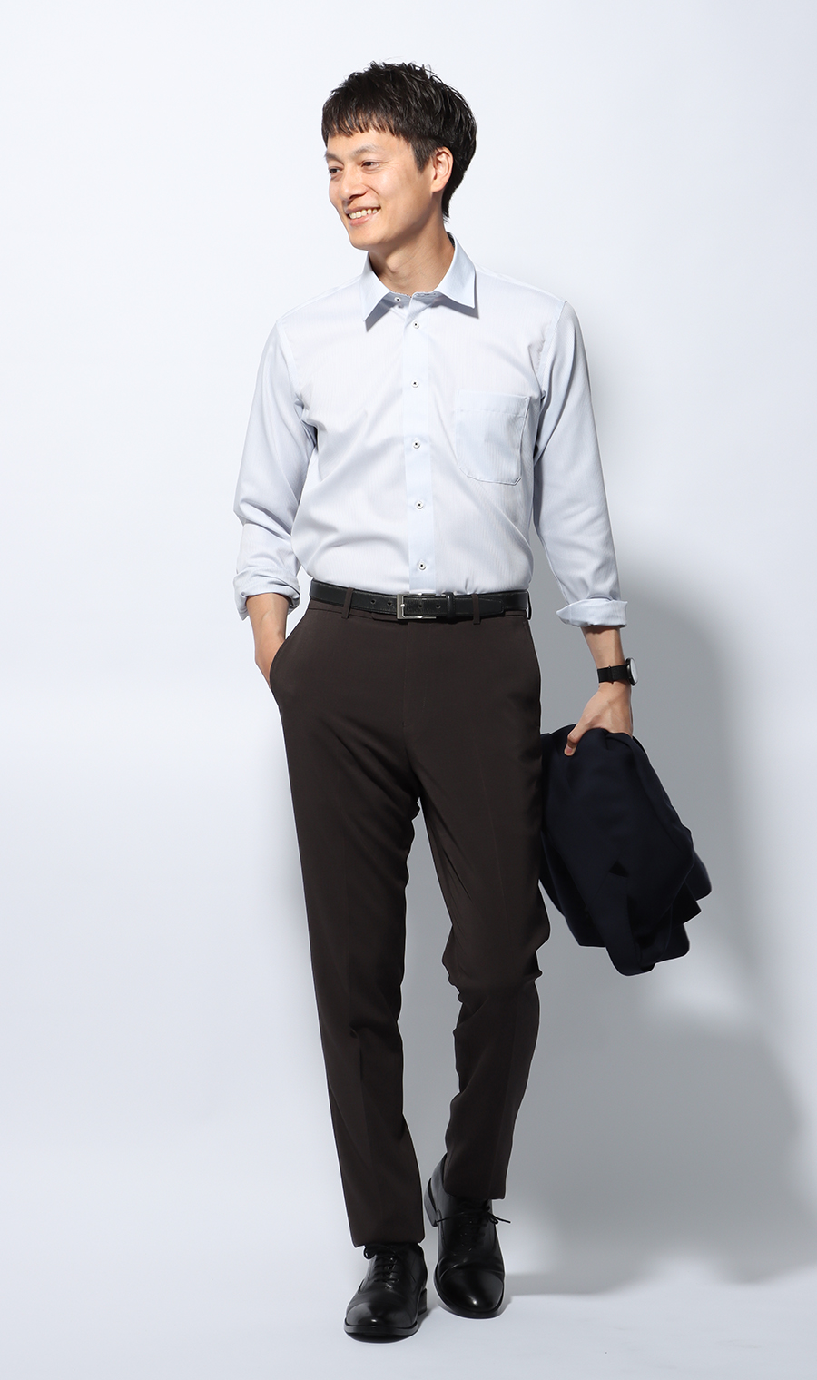 レギュラーカラースタイリッシュワイシャツ【NON IRONMAX