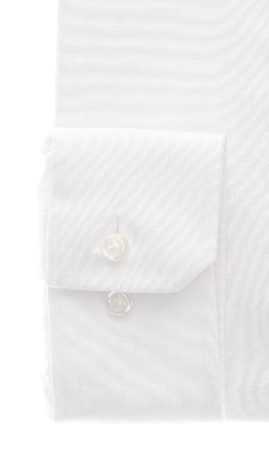 ボタンダウンスタイリッシュワイシャツ【NON IRONMAX】 ホワイト 首周り:37cm,裄丈:78cm