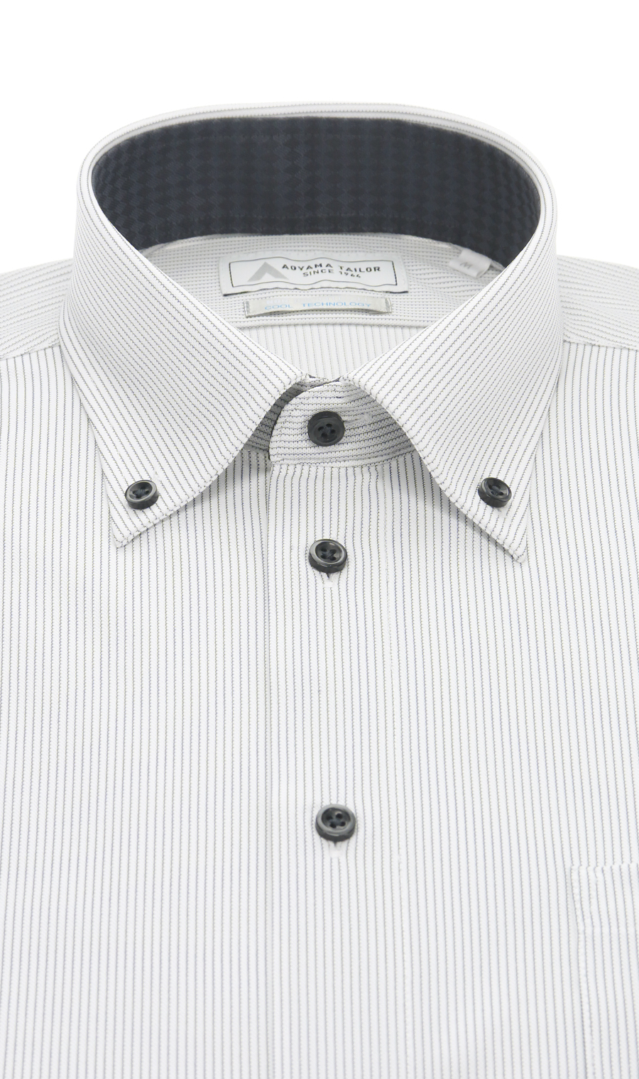 ボタンダウンワイシャツ【半袖】【NON IRONTECH】【秒乾】【＃すごシャツ】 グレー 首周り:37cm,裄丈:00