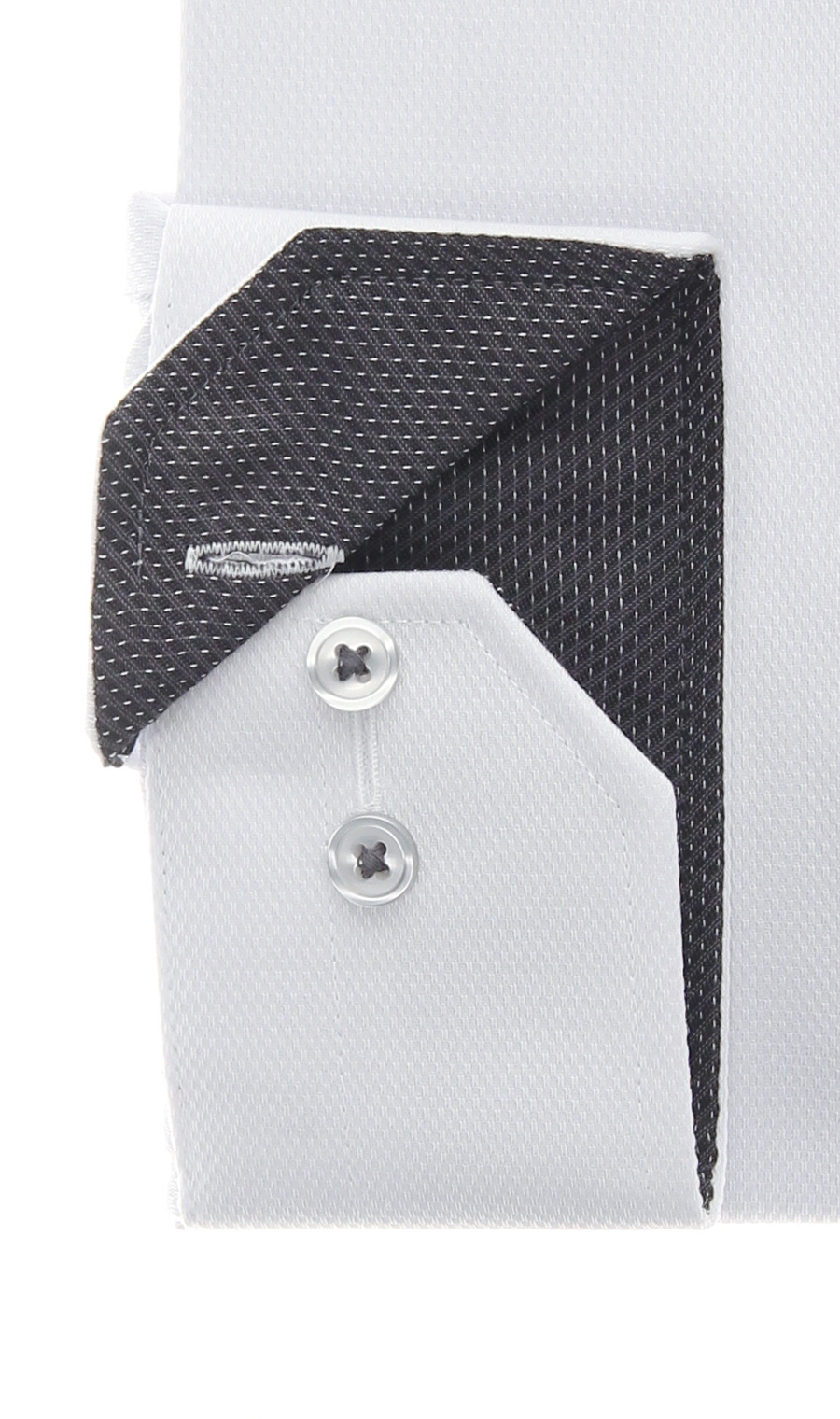 レギュラーカラーワイシャツ【キング&トール】【OEKO-TEX】 グレー 首周り:45cm,裄丈:88cm