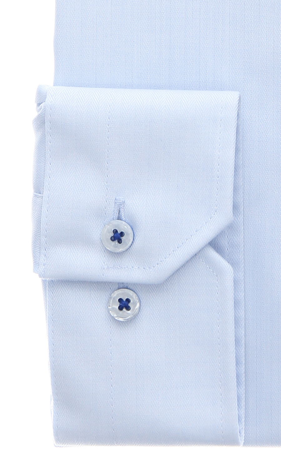 レギュラーカラーワイシャツ【NON IRON】【OEKO-TEX】 ブルー 首周り:43cm,裄丈:86cm
