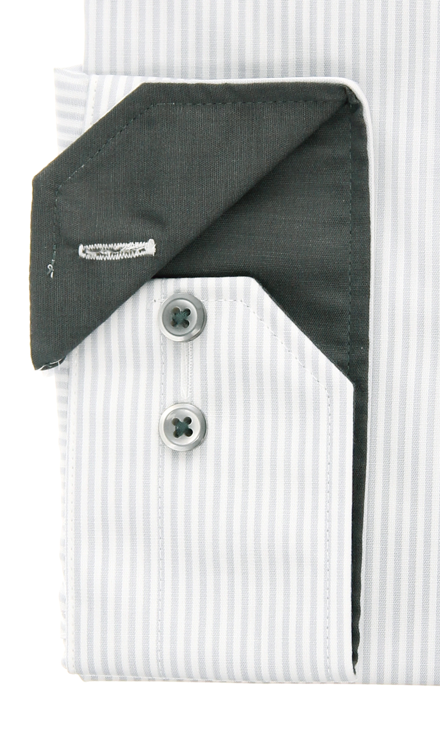 ワイドカラースタイリッシュワイシャツ【キング＆トール】【OEKO-TEX】 グレー系 首周り:49cm,裄丈:88cm