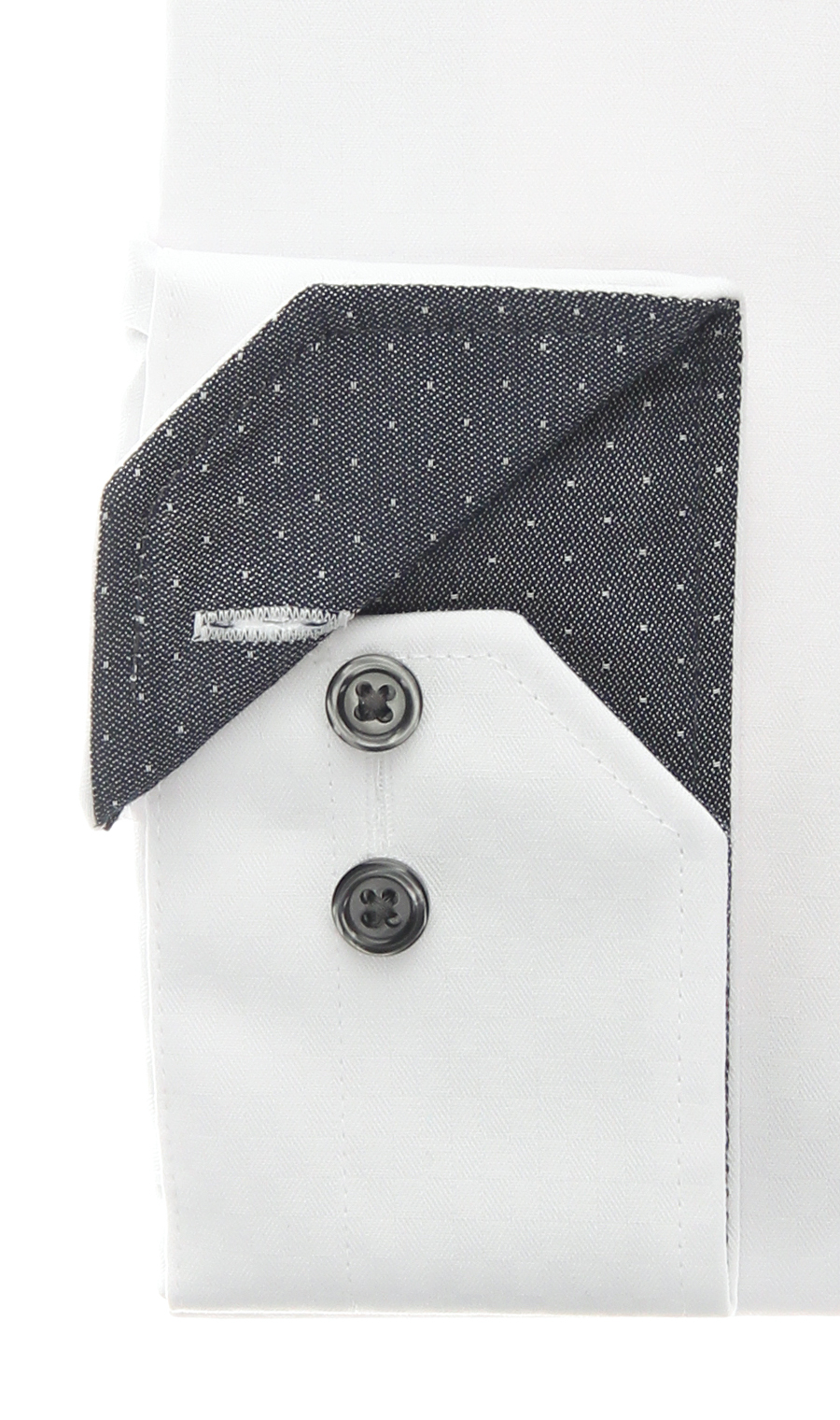 ワイドカラーワイシャツ【OEKO-TEX】 ホワイト 首周り:37cm,裄丈:78cm