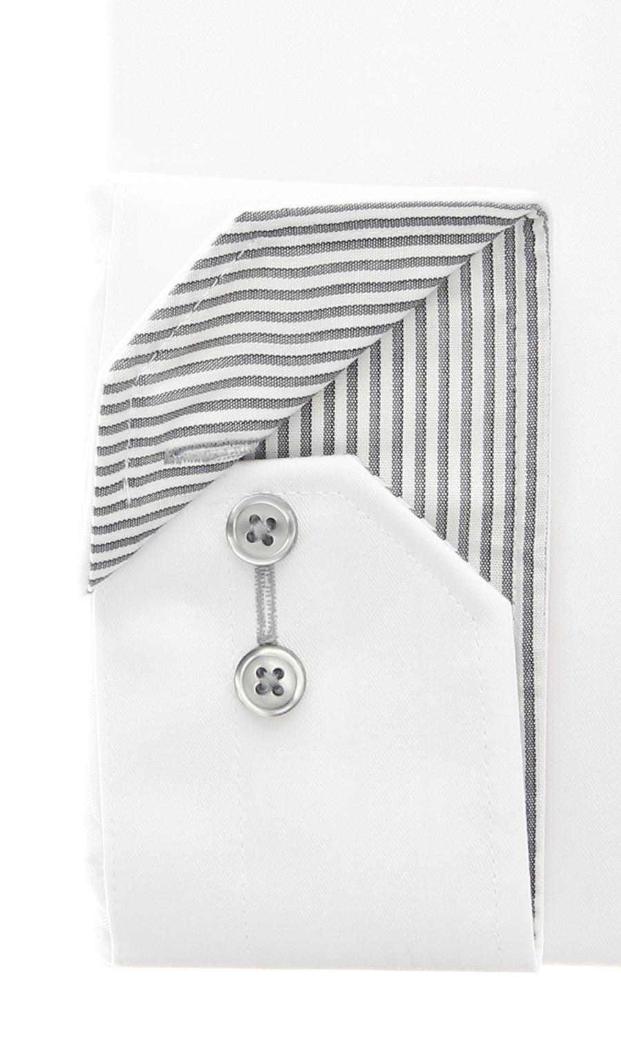 ワイドカラーワイシャツ【OEKO-TEX】 ホワイト 首周り:37cm,裄丈:78cm