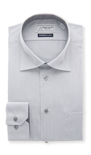 Wide collar dress shirt [OEKO-TEX]