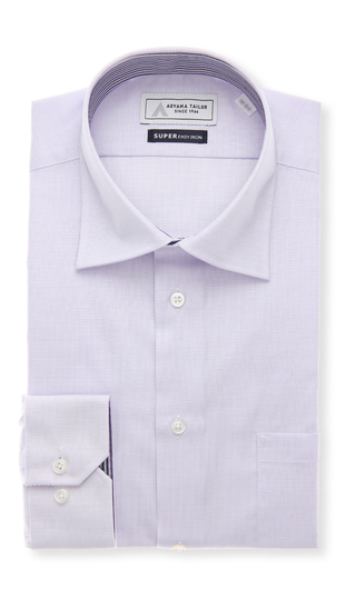 Wide collar dress shirt [OEKO-TEX]