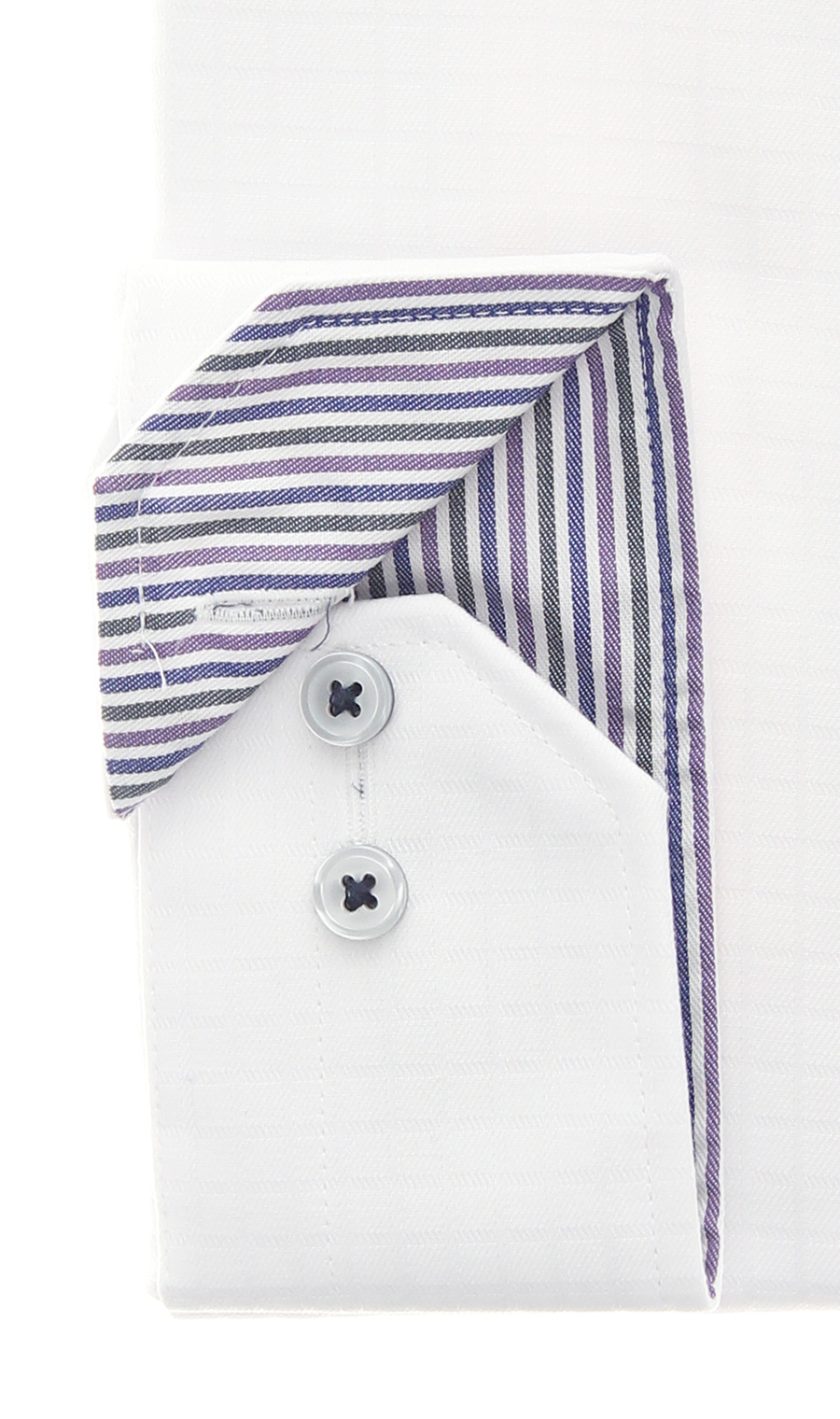 ボタンダウンワイシャツ【OEKO-TEX】 ホワイト 首周り:37cm,裄丈:78cm