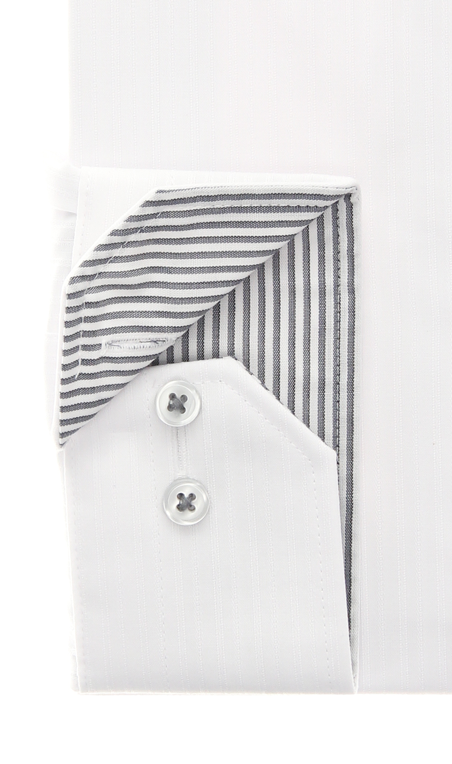 ボタンダウンワイシャツ【OEKO-TEX】 ホワイト 首周り:37cm,裄丈:78cm