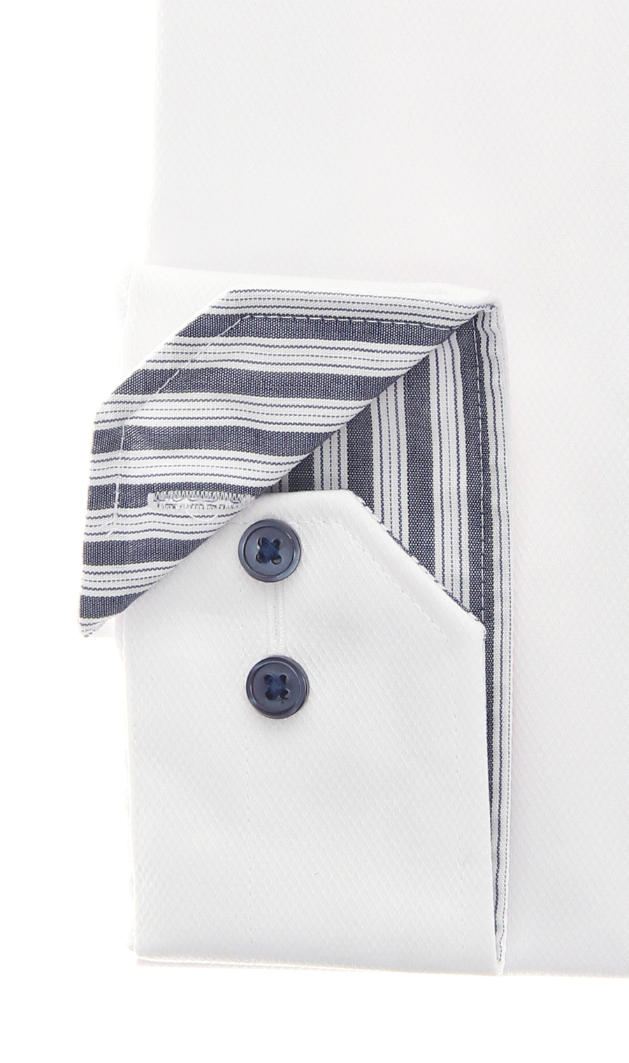 ボタンダウンワイシャツ【OEKO-TEX】 ホワイト 首周り:37cm,裄丈:78cm