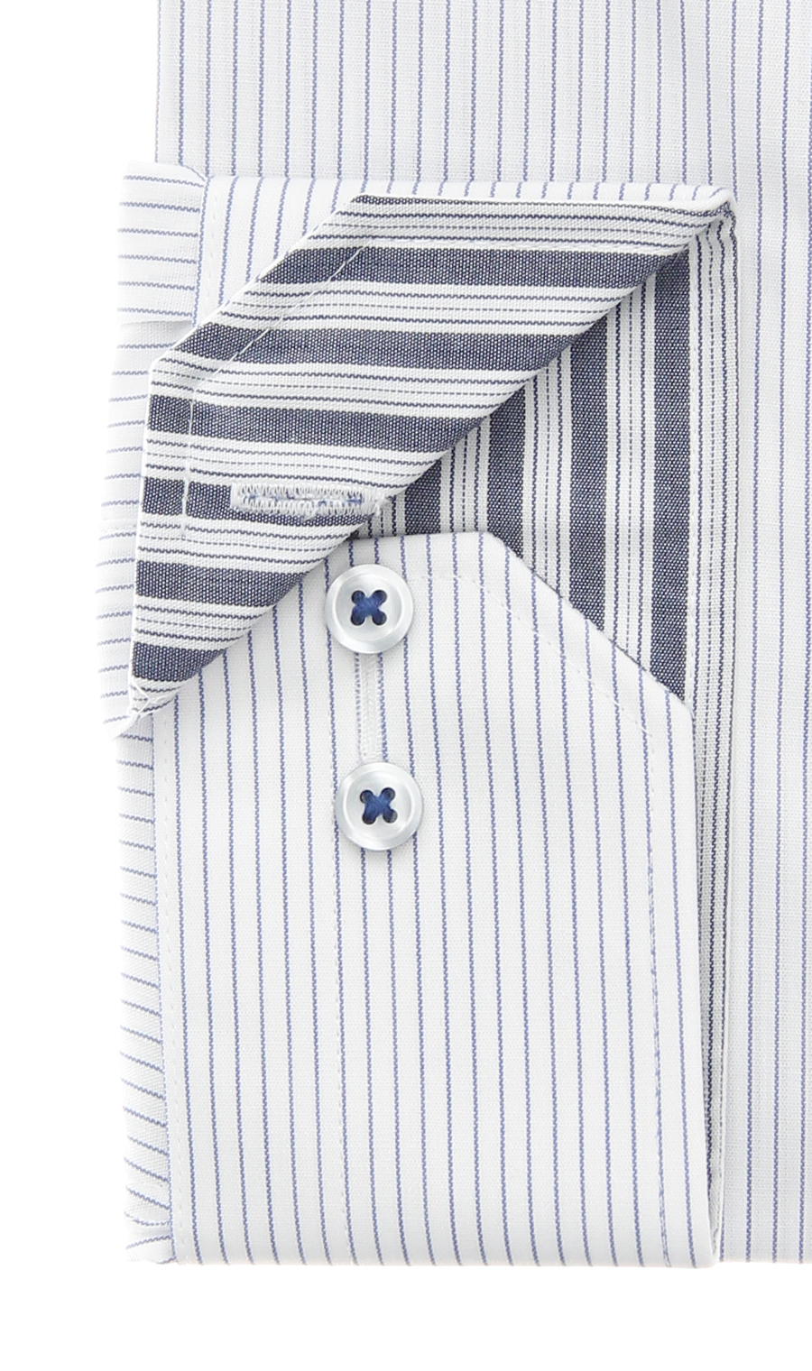 ボタンダウンワイシャツ【キング＆トール】【OEKO-TEX】 ネイビー 首周り:45cm,裄丈:84cm