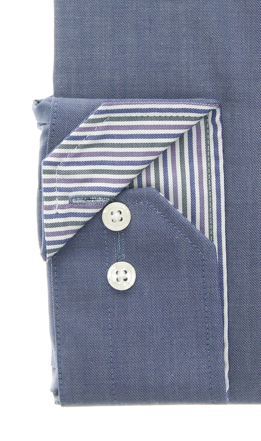 ボタンダウンワイシャツ【OEKO-TEX】 ネイビー 首周り:37cm,裄丈:78cm