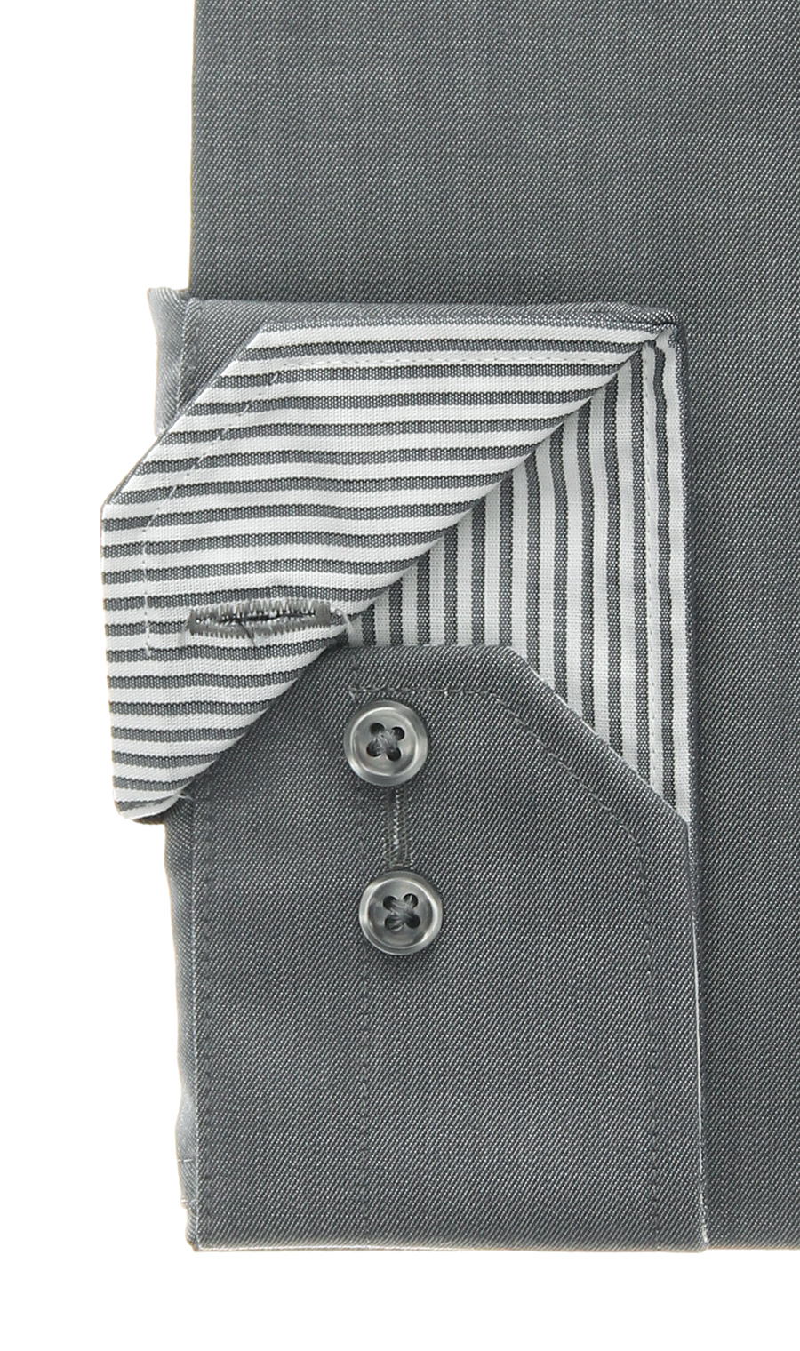 ボタンダウンワイシャツ【OEKO-TEX】 チャコール 首周り:37cm,裄丈:78cm