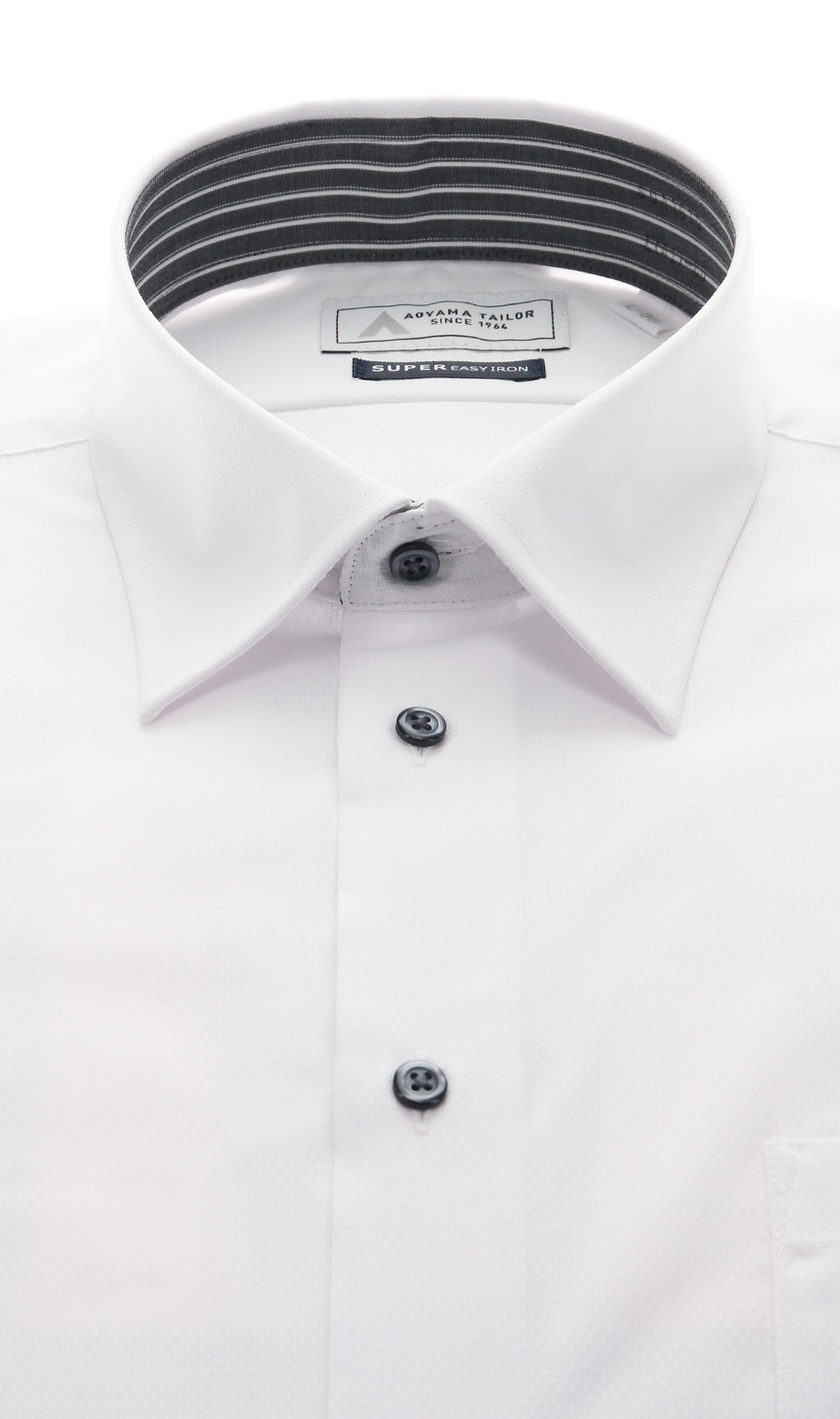 レギュラーカラーワイシャツ【OEKO-TEX】 ホワイト 首周り:37cm,裄丈:78cm