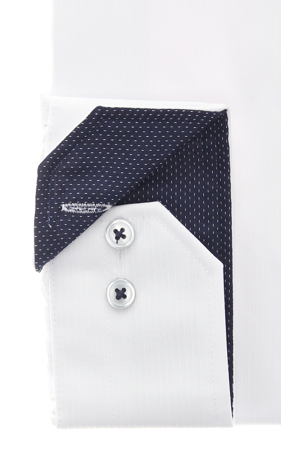 レギュラーカラーワイシャツ【OEKO-TEX】 ホワイト 首周り:43cm,裄丈:82cm