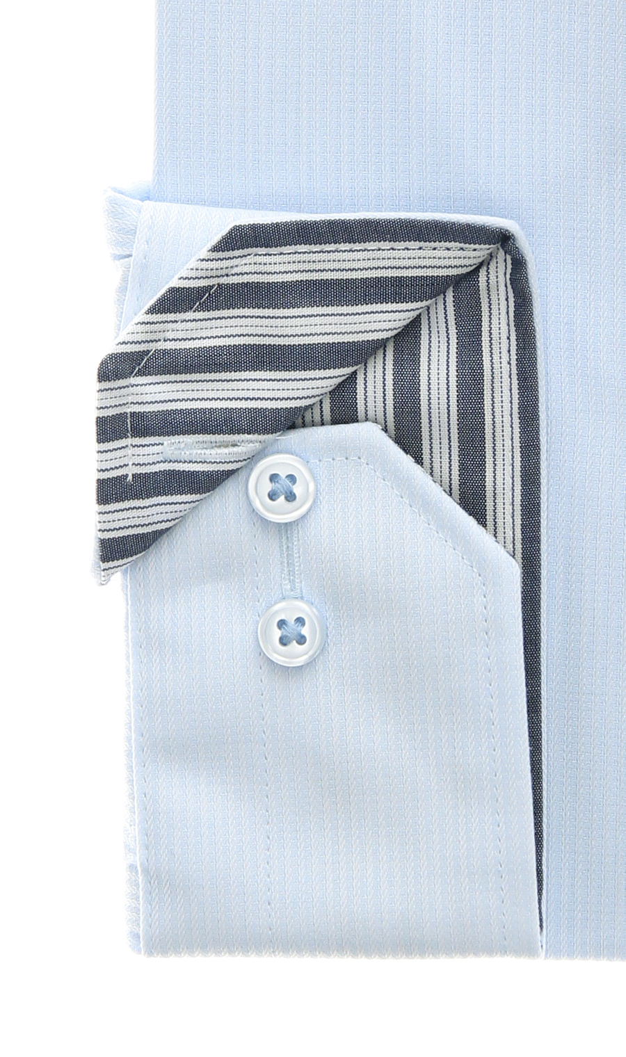 レギュラーカラーワイシャツ【OEKO-TEX】 ブルー 首周り:37cm,裄丈:82cm