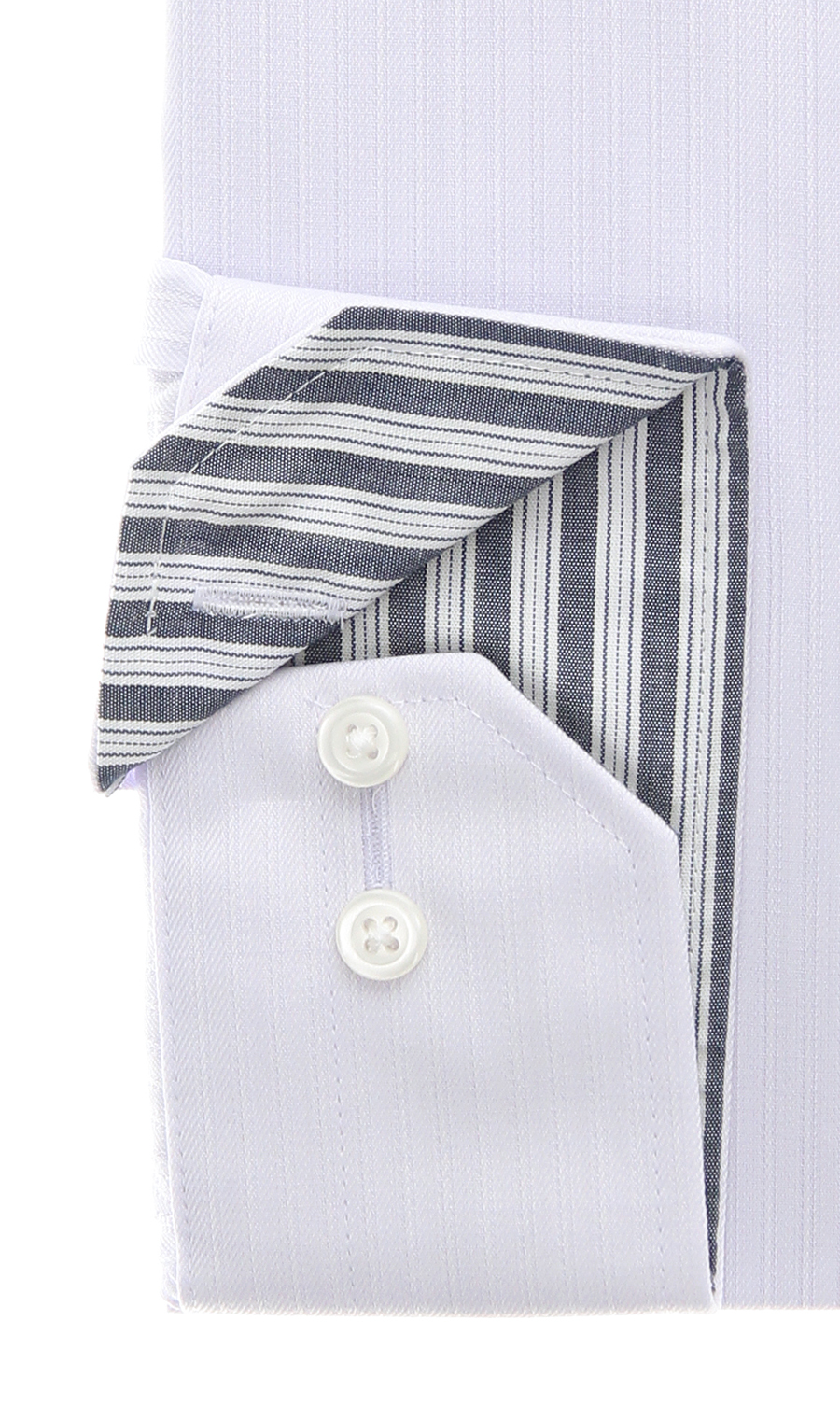 レギュラーカラーワイシャツ【OEKO-TEX】 パープル 首周り:37cm,裄丈:78cm