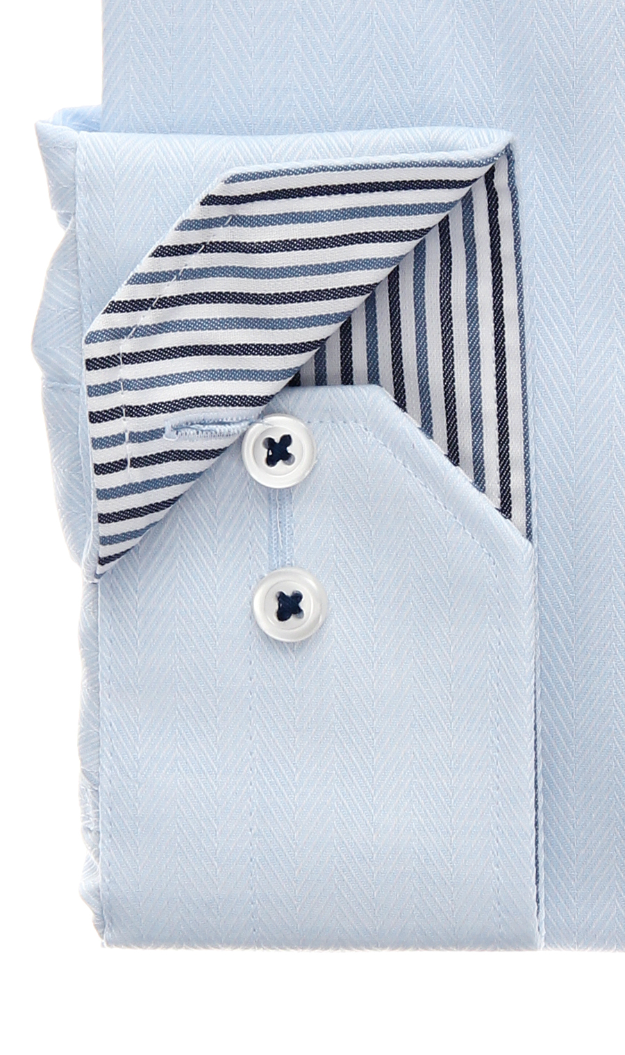 ボタンダウンワイシャツ【OEKO-TEX】 ブルー 首周り:37cm,裄丈:78cm