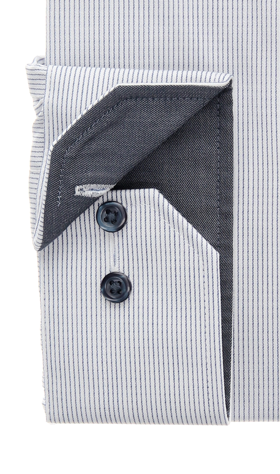 ボタンダウンワイシャツ【キング＆トール】【OEKO-TEX】 ネイビー 首周り:45cm,裄丈:84cm