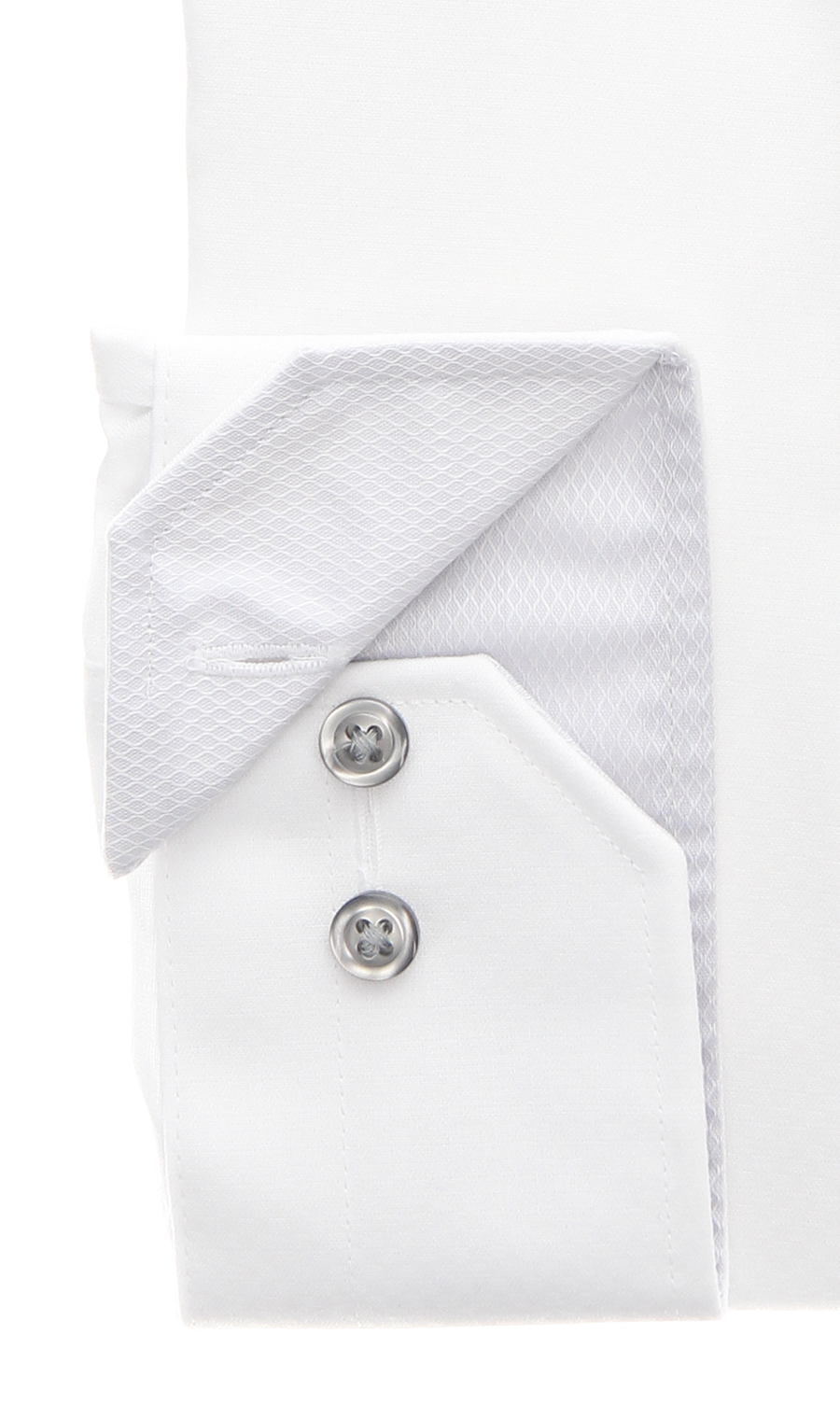 ボタンダウンワイシャツ【NON IRON】【OEKO-TEX】 ホワイト 首周り:39cm,裄丈:82cm