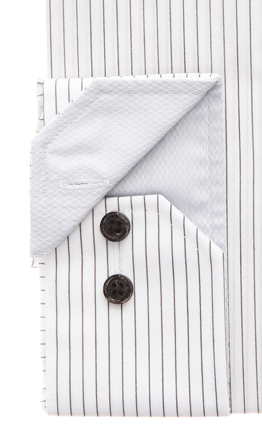 ボタンダウンワイシャツ【NON IRON】【OEKO-TEX】 ブラウン 首周り:43cm,裄丈:82cm