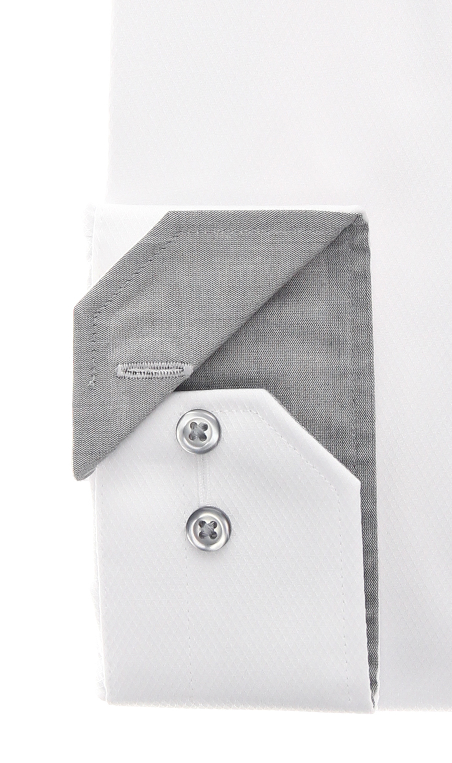 ワイドカラーワイシャツ【キング&トール】【OEKO-TEX】 ホワイト 首周り:45cm,裄丈:84cm