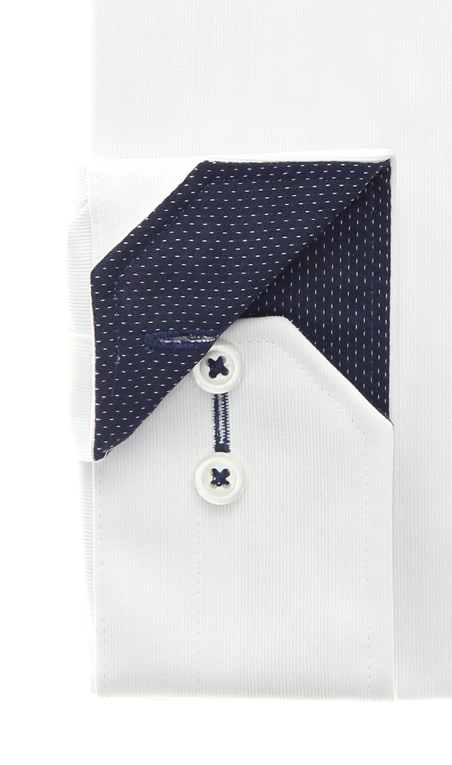 ワイドカラーワイシャツ【NON IRONTECH】【#すごシャツ】 ホワイト 首周り:37cm,裄丈:78cm